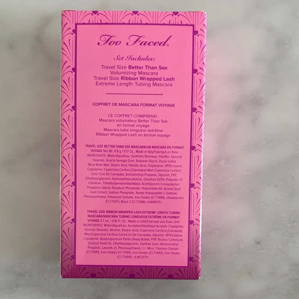 Too Faced Mascara and Eyeshadow Set - Pink, Purple, Black
